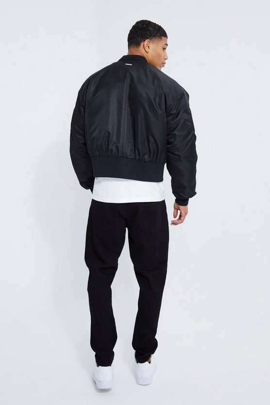 Kastige reflektierend Nylon-Bomberjacke