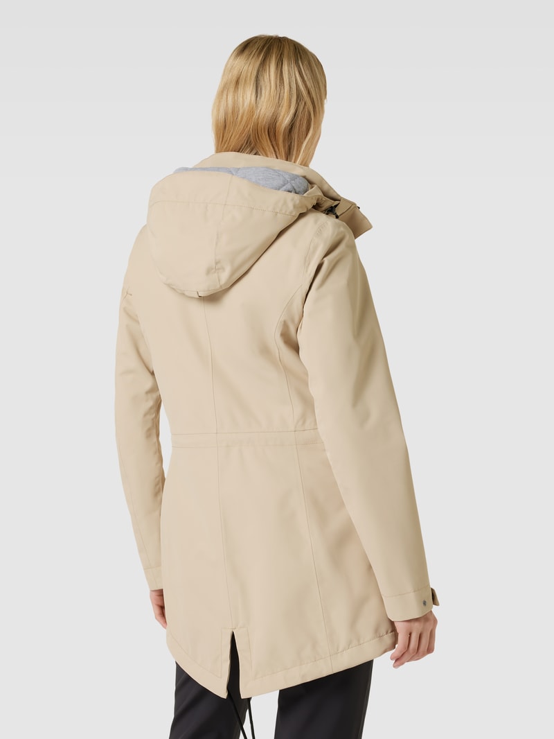 Jacke mit Kapuze Modell 'ADDIS' in sand