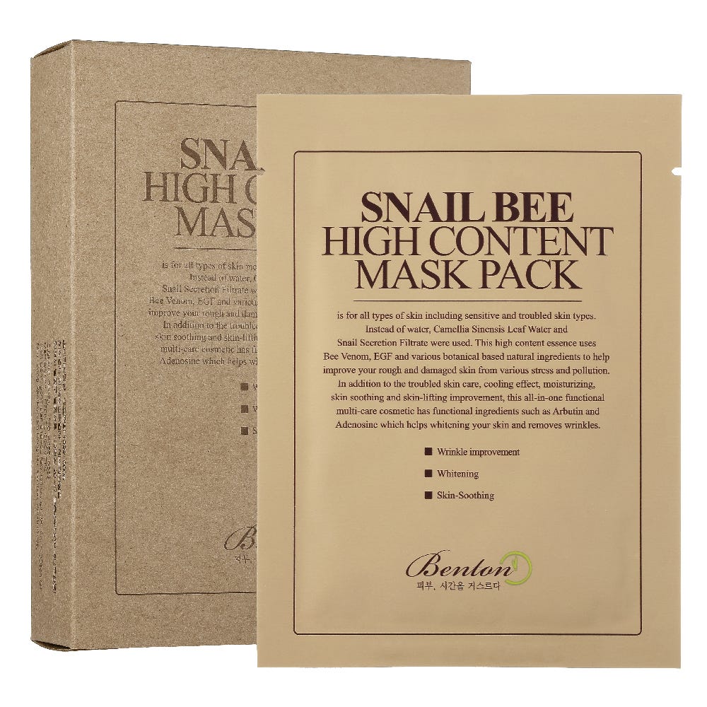Benton Snail Bee High Content Mask 20 g
