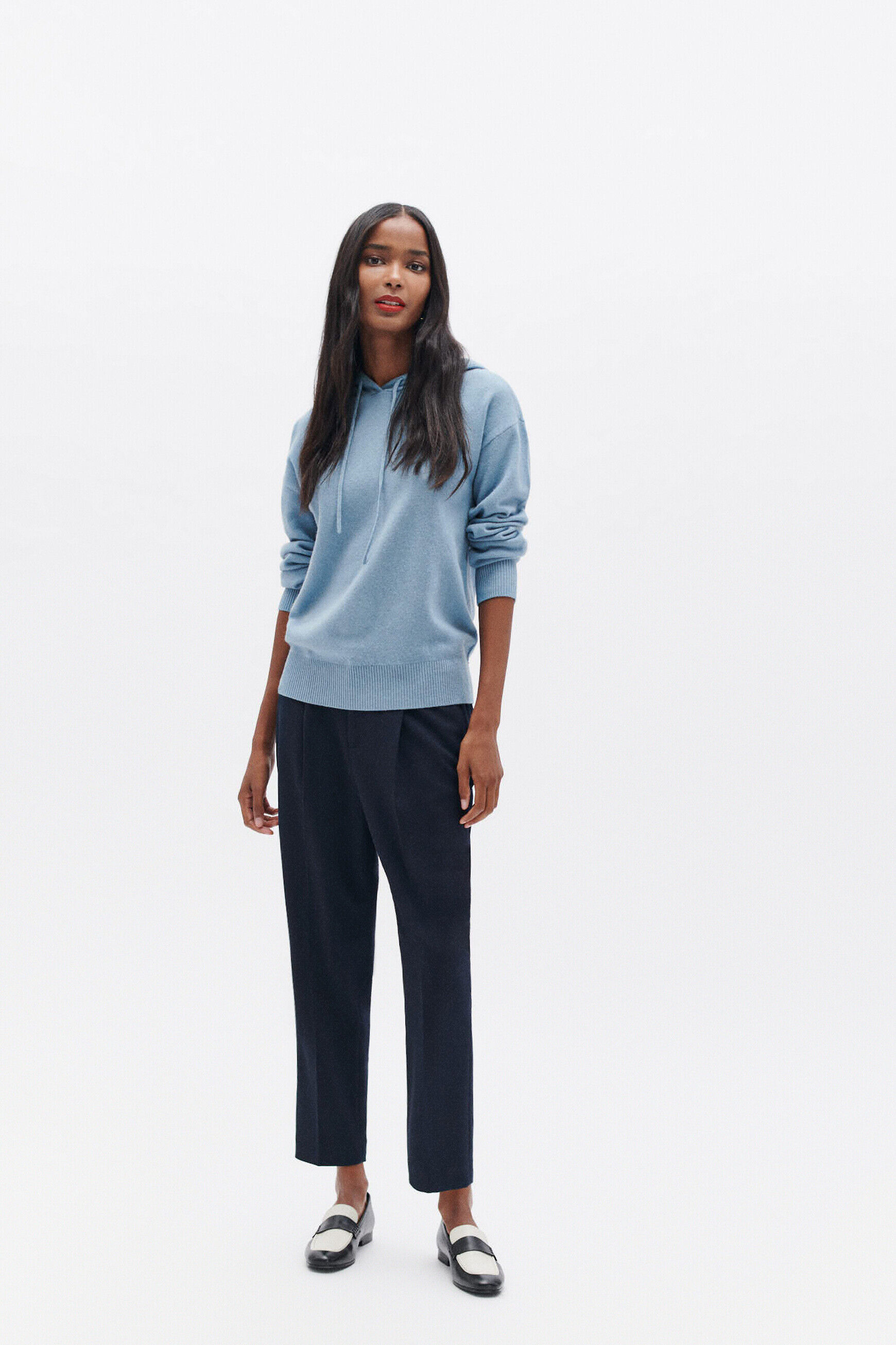 Pull marik bleu ciel femme