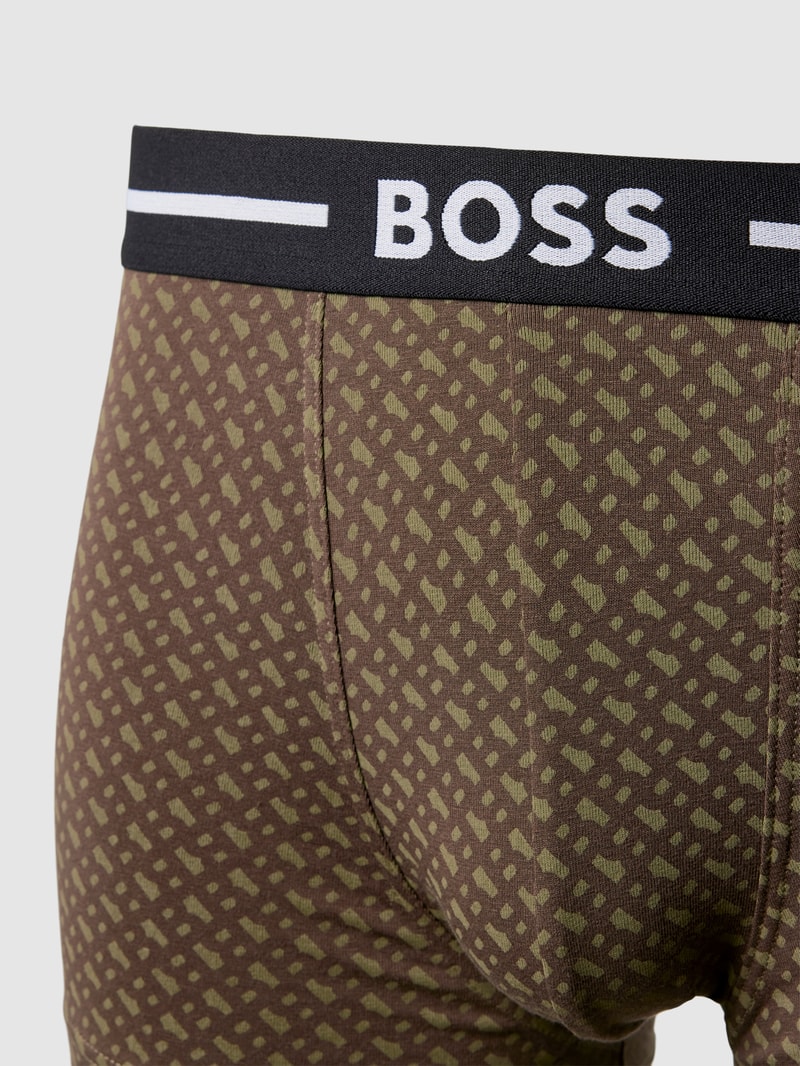 Trunks mit Label-Bund im 3er-Pack in olivgrün