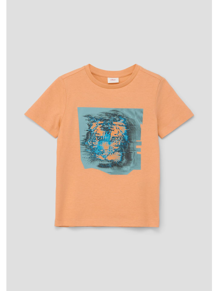 s.Oliver T-Shirt kurzarm in Orange günstig kaufen