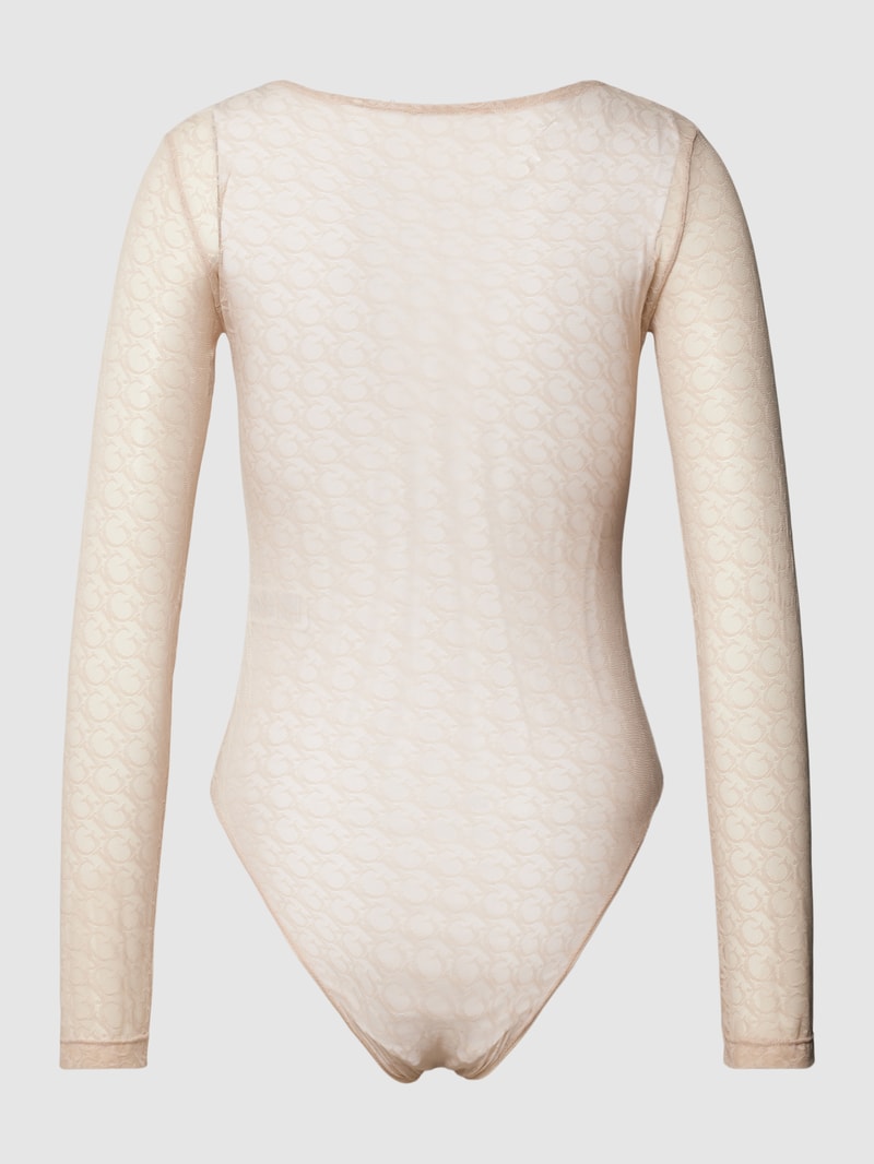 Body mit langen Ärmeln Modell 'EDYTHA' in beige