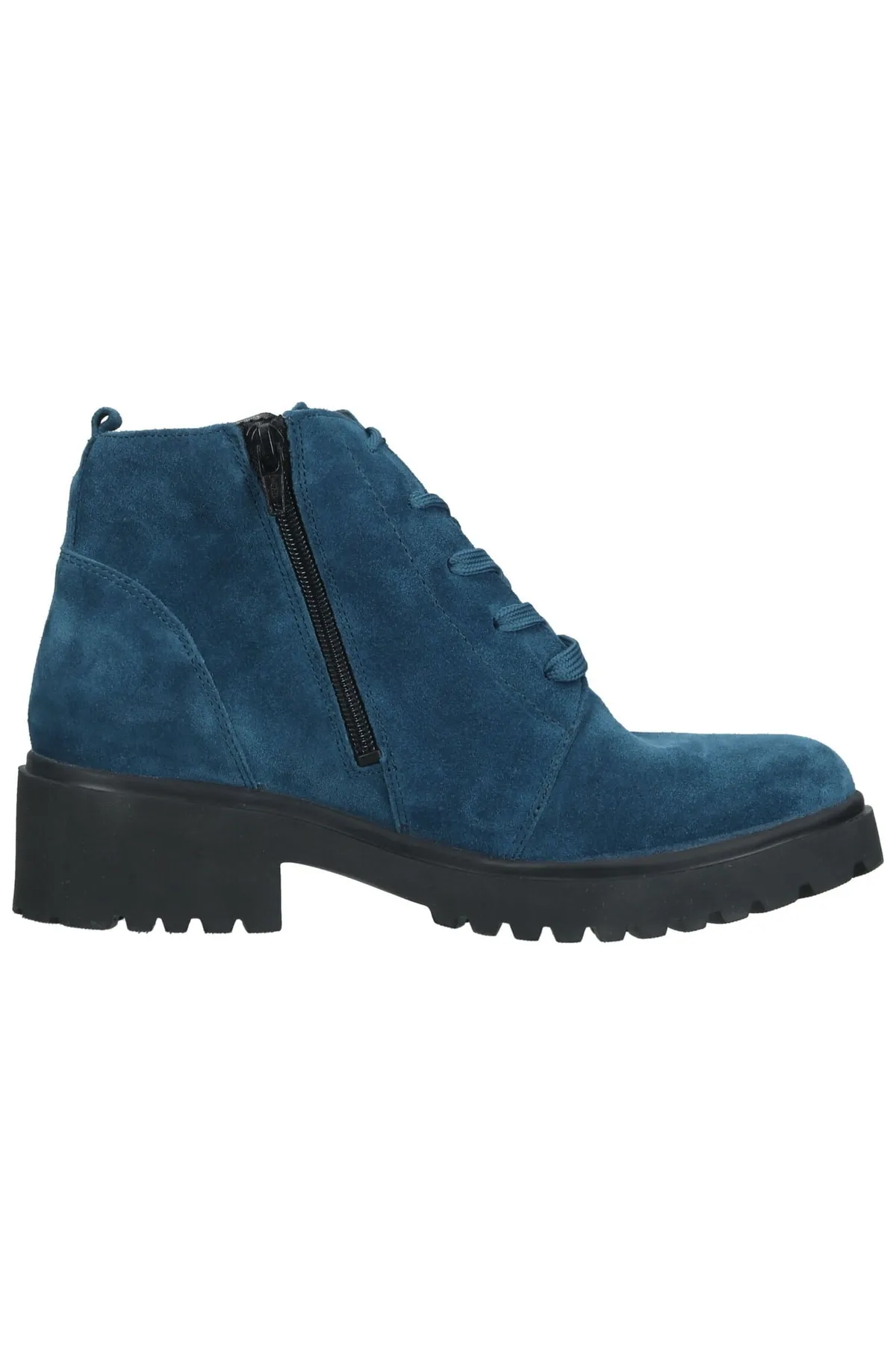 Waldläufer  Stiefelette - Blau - Blockabsatz