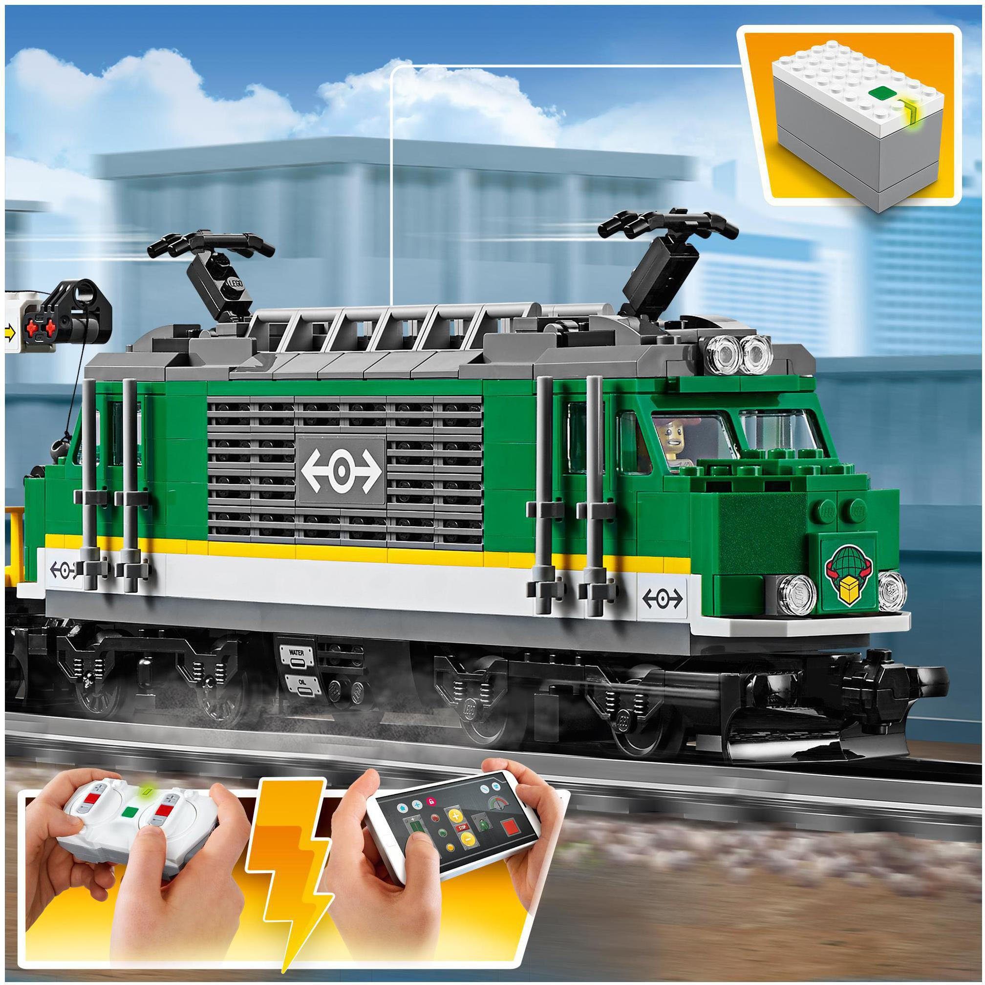 LEGO® Konstruktionsspielsteine Güterzug (60198), LEGO® City, (1226 St)