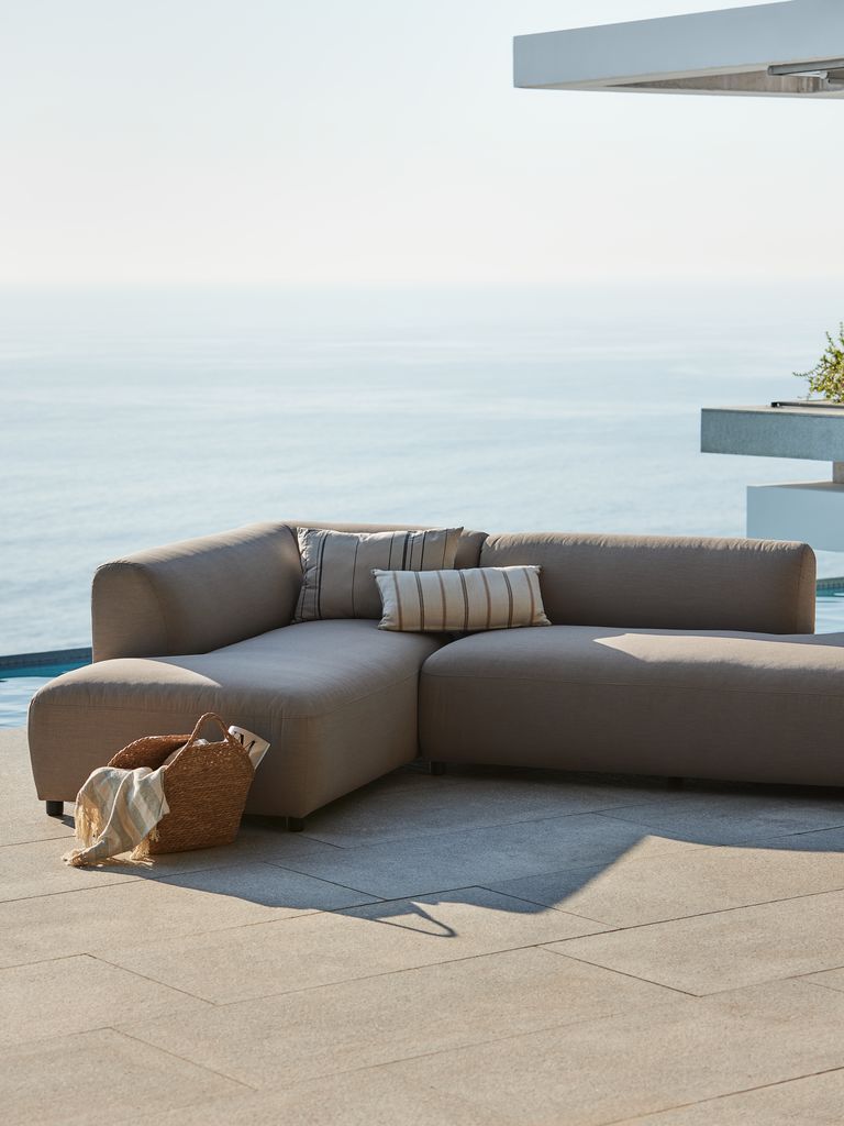 VEDBY VEDBY 5-Sitzer-Loungesofa, beige, für jedes Wetter