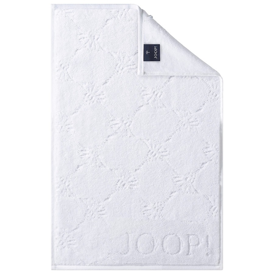 JOOP! Uni Cornflower Gästetuch Weiß
