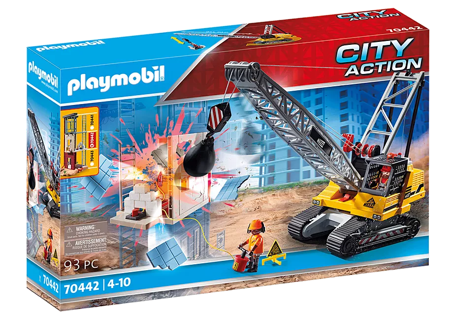 Seilbagger mit Bauteil