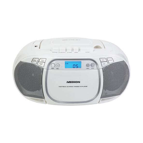 CD/MP3 Kassettenspieler E66476 (MD44176), weiß