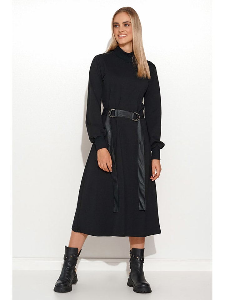 Makadamia Kleid in Schwarz günstig kaufen