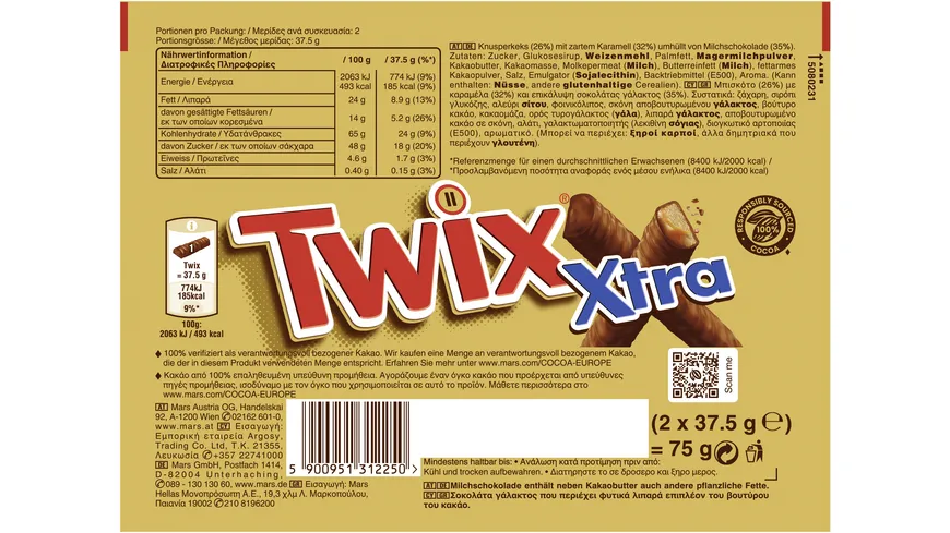 Twix® Xtra 75 g