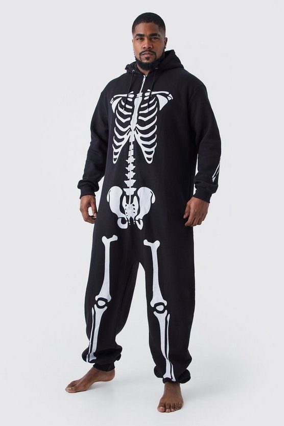 Plus Halloween Skelett-Onsie