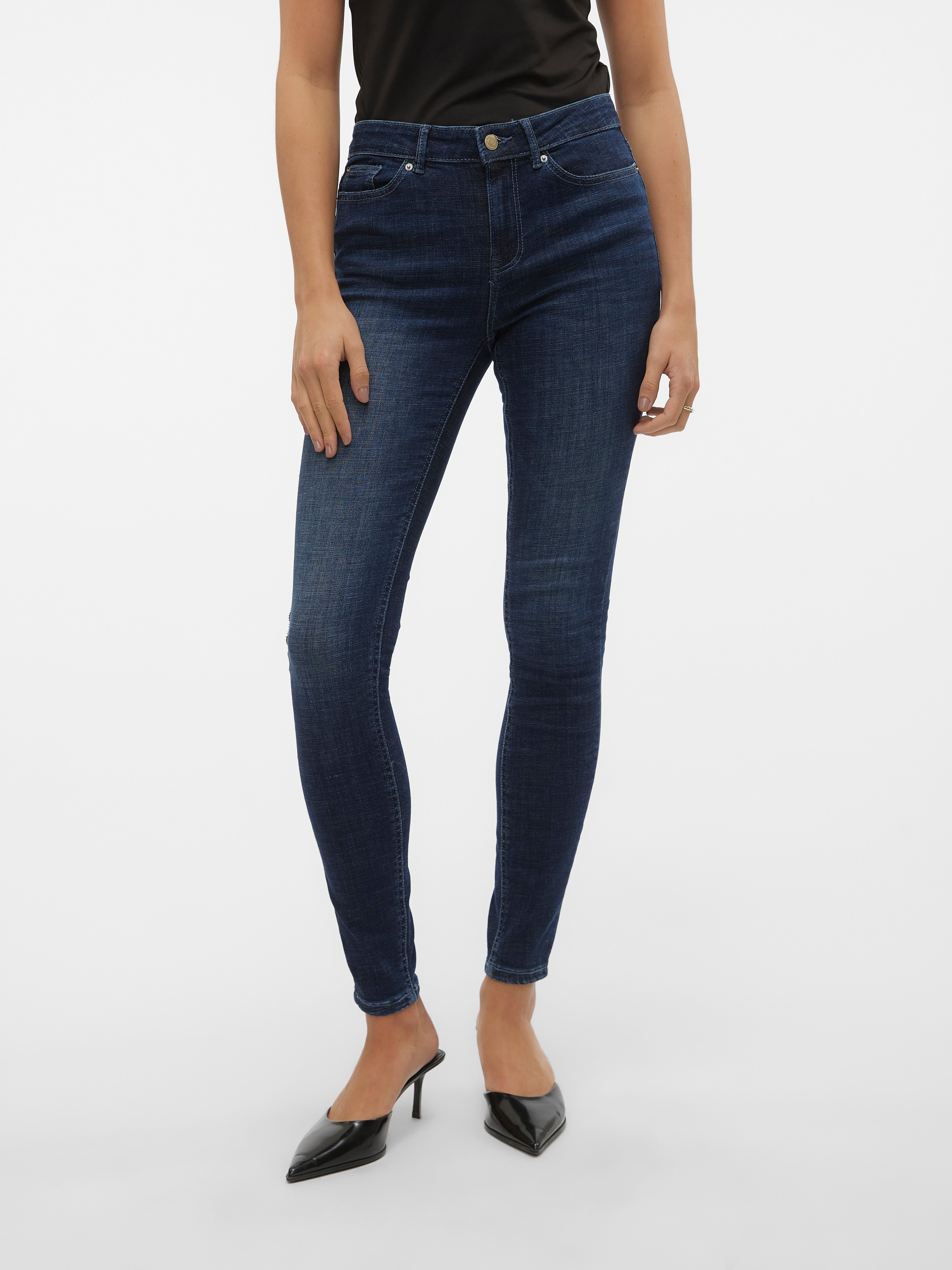 VMFLASH Mid Rise Skinny Fit Jeans