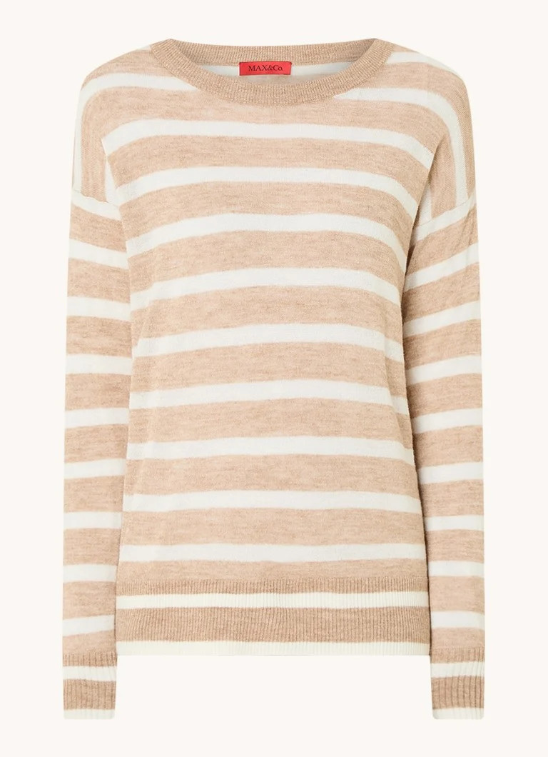 Maglione Max & Co Plata a maglia fine, a righe, in misto lana.