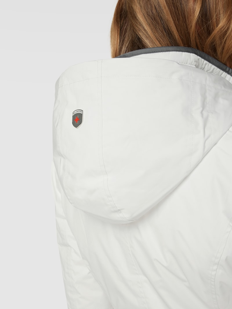 Jacke mit Label-Detail Modell 'STOCKHOLM' in weiß