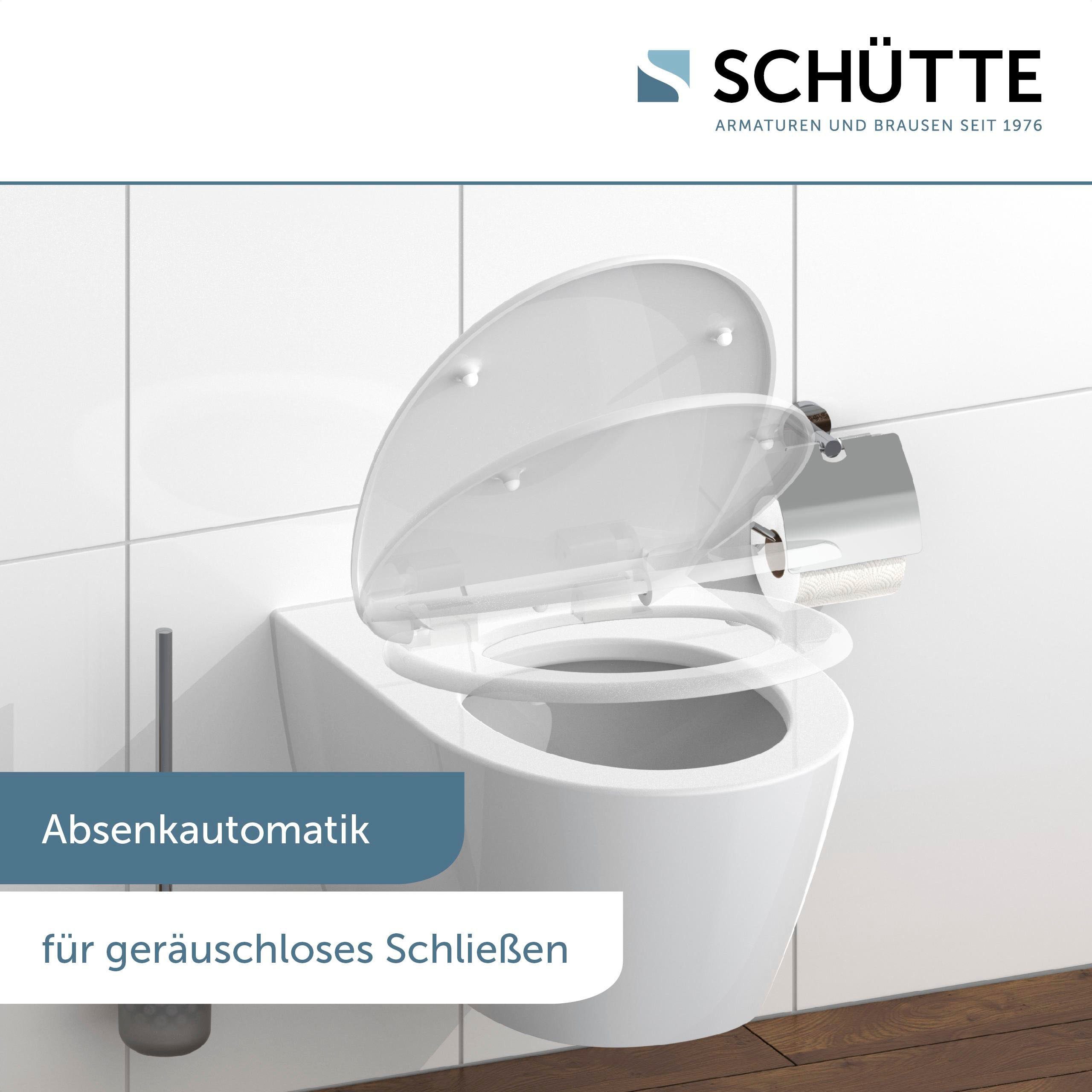 Schütte WC-Sitz WHITE, Duroplast, mit Absenkautomatik
