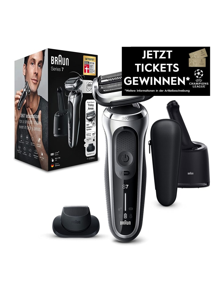 Braun Series 7 71-S7200cc silber Herrenrasierer in Schwarz günstig kaufen onesize