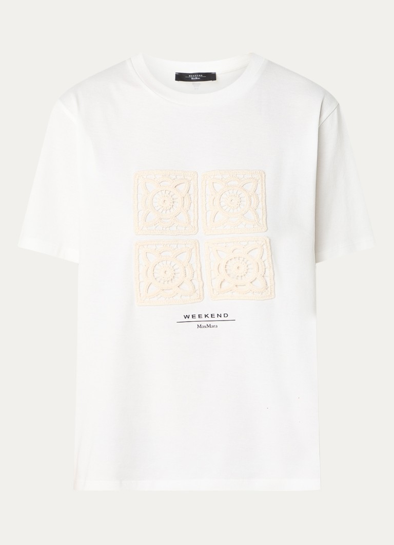 MaxMara Barbano T-shirt with logo and embroidery