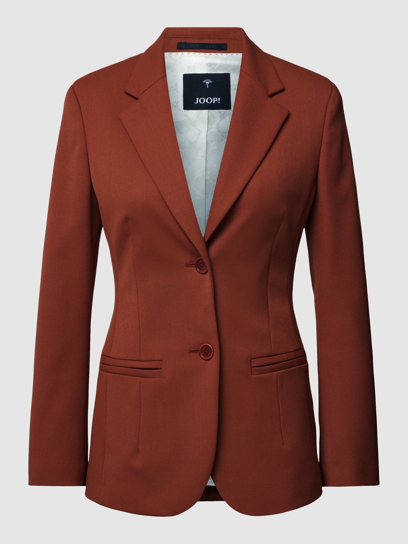 Blazer mit Paspeltaschen in rostrot
