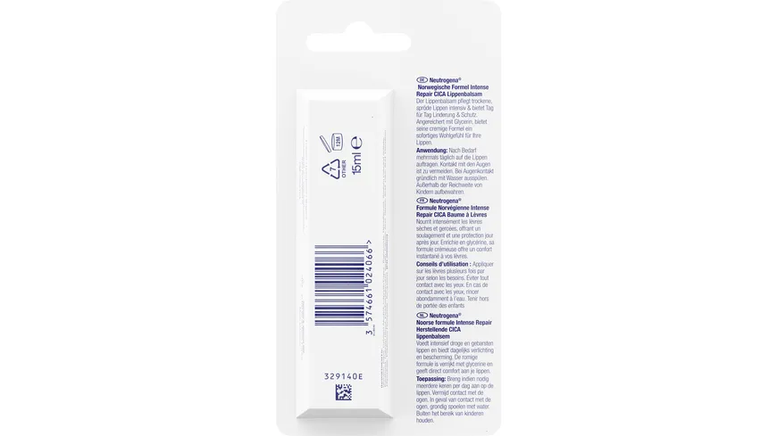 Neutrogena Norwegische Formel Intense Repair Lippenbalsam 15 ml