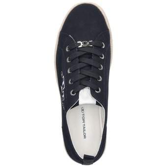 Tom Tailor Plateau Sneaker in blau