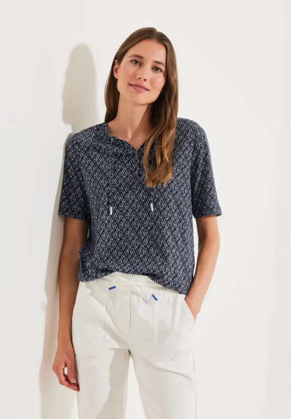 CECIL Shirt mit Rhombus Print
