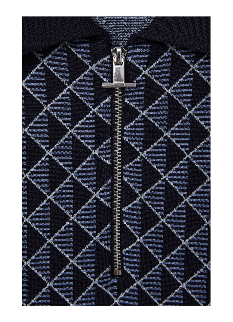 Polo Reiss Sanderson de corte regular com estampa gráfica
