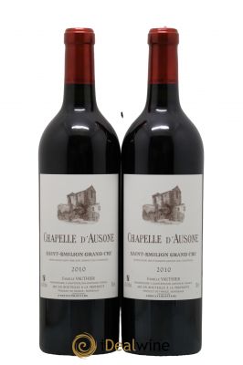 Chapelle d'Ausone Second vin  2010 - Lot de 2 Bouteilles