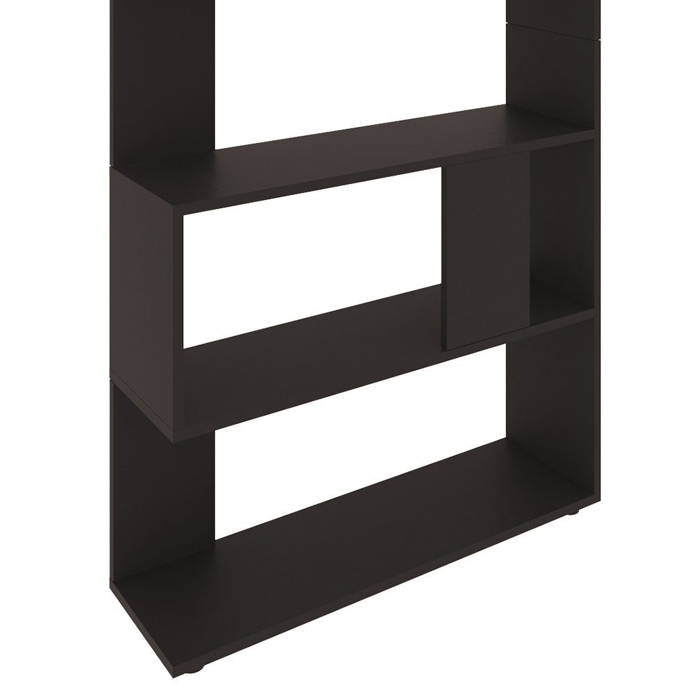 Vicco Raumteiler Standregal Bücherregal groß 5 Fächer Schwarz