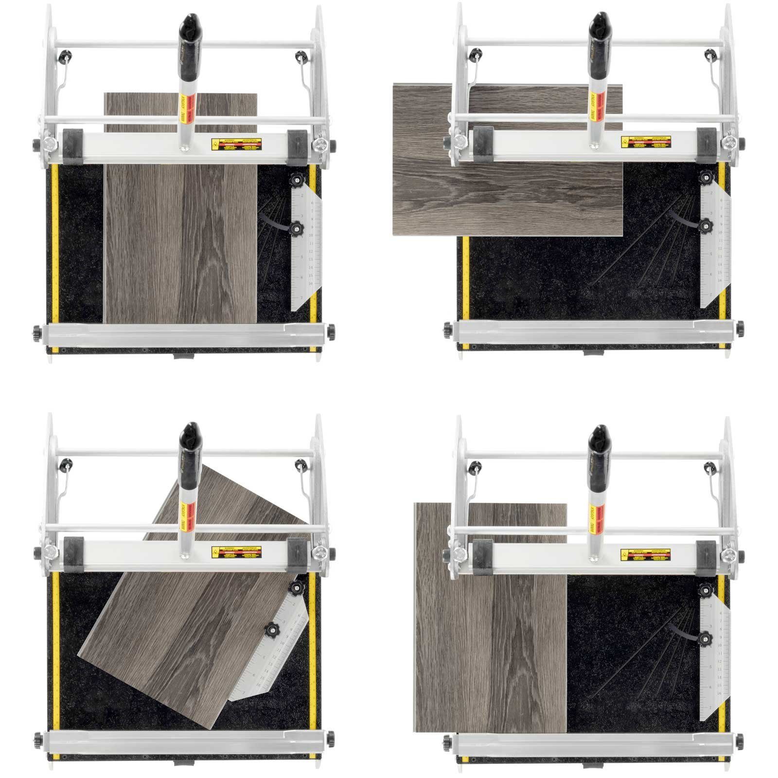 BAUTEC Laminatschneider Designcutter L-360°  Vinyl + Laminat  330mm  Längsschnitte möglich, max. Schnittbreite: 33 in cm, Komplett-Set, GS-TÜV geprüft