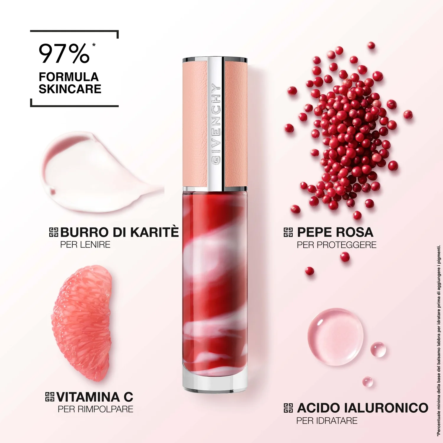 Le Rose Perfecto šķidrās lūpas - spīdums, lūpu balzams