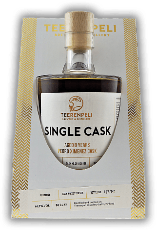 Teerenpeli Distillers Choice 8 Years Pedro Ximénez Single Cask for Germany 61,7% Teerenpeli Distillers Choice 8 Years Pedro Ximénez Single Cask for Germany 61,7%  Alter 8 J. - 0,5	 Liter - Vol 61,7%