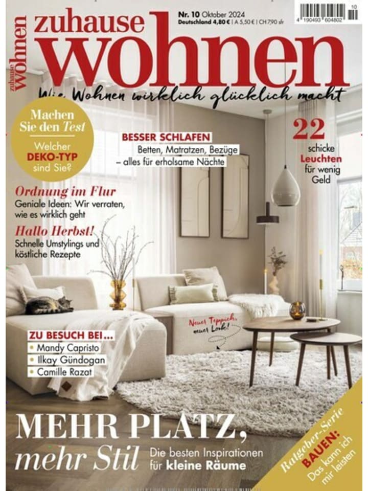 Hubert Burda Media 10 x ZUHAUSE WOHNEN Zeitschrift (Gutschein für Jahres Abo) günstig kaufen onesize