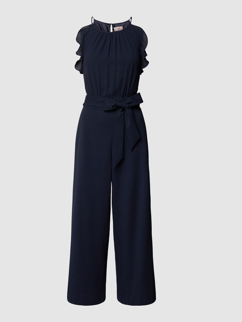 Jumpsuit mit Spaghettiträgern in marineblau