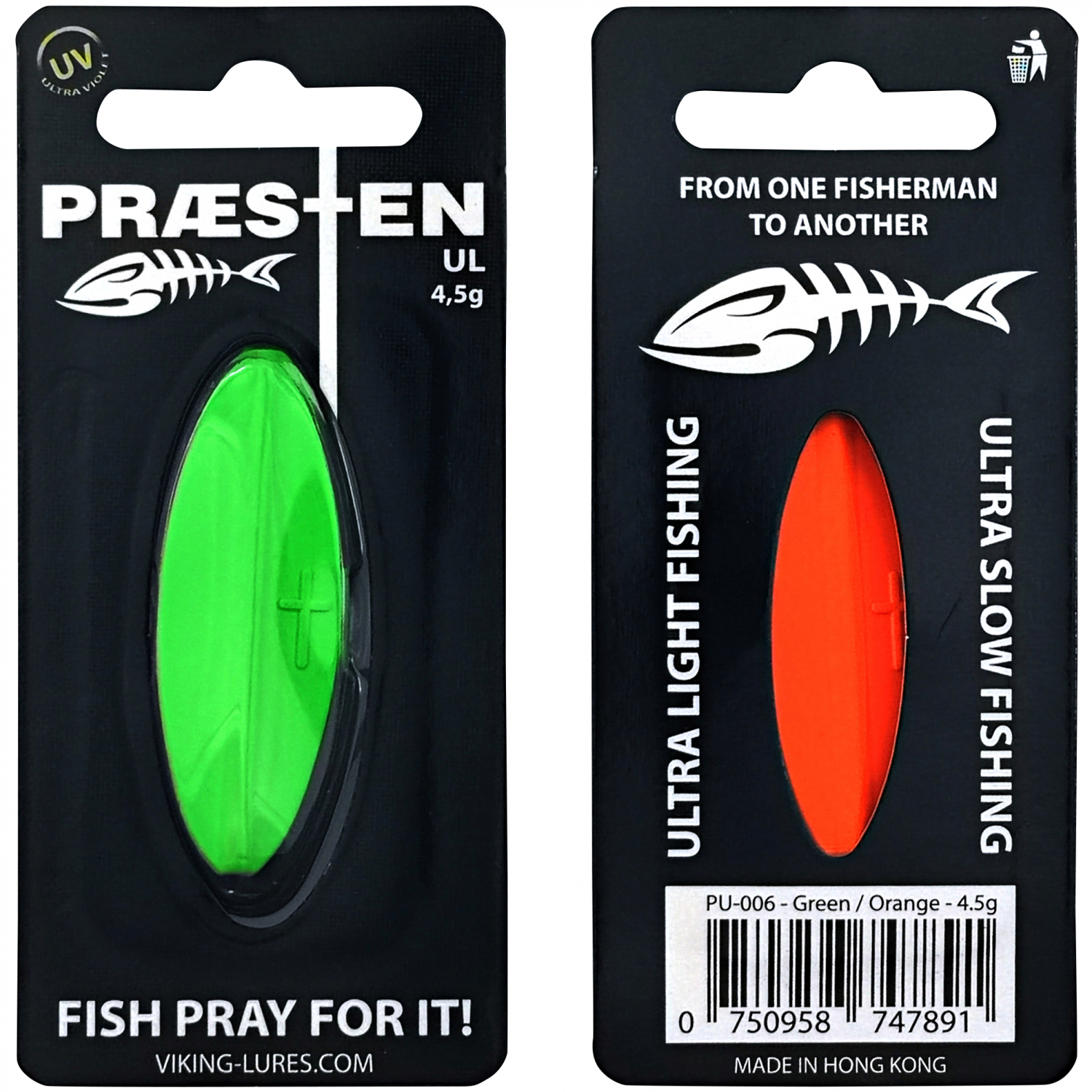 OGP Inlineköder Præsten UL (Green/Orange)