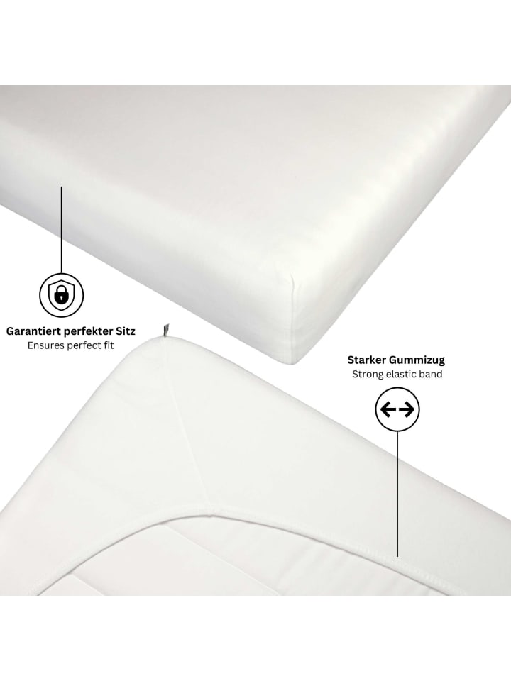ESPRIT Spannbettlaken PREMIUM in Weiss günstig kaufen