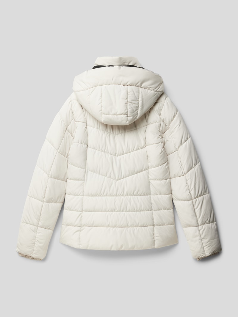 Steppjacke mit Kapuze in offwhite