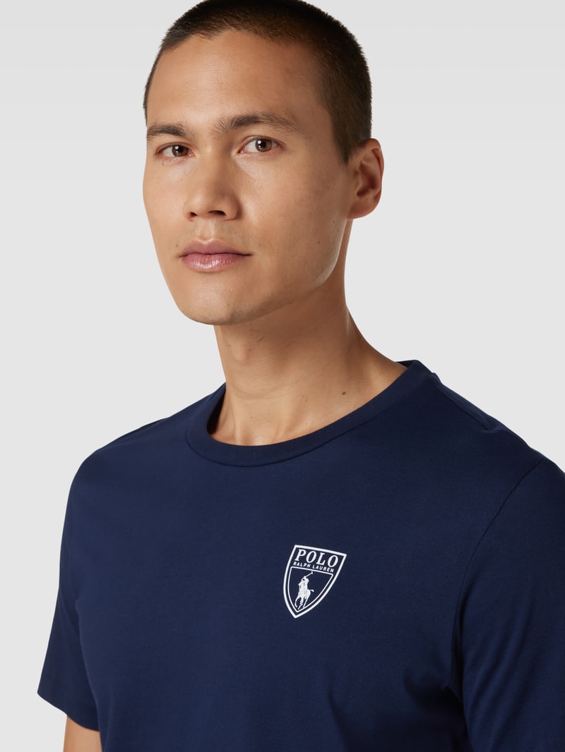 Sweatanzug mit Label-Details in marineblau