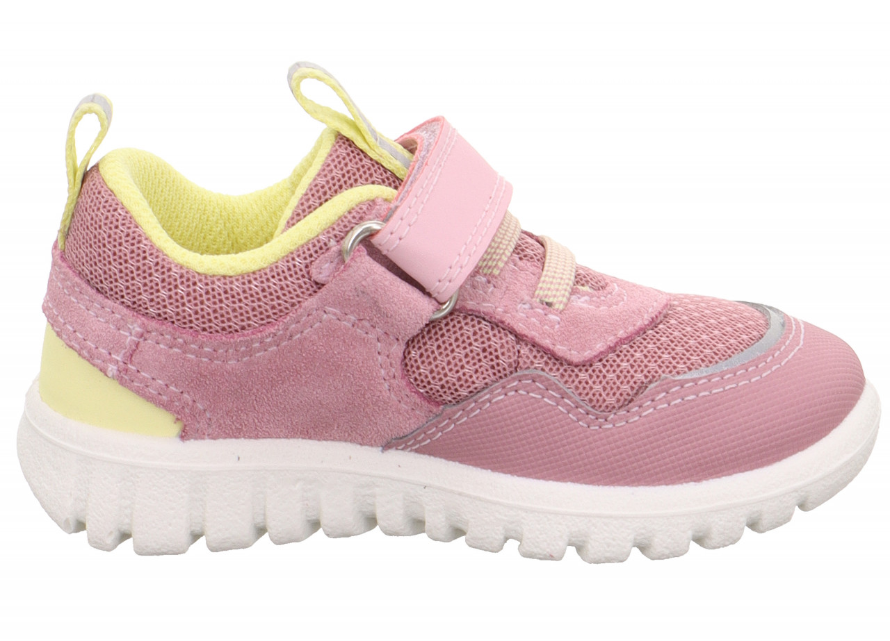 SPORT7 MINI - Rosa/GelbSneaker low mit Klettverschluss