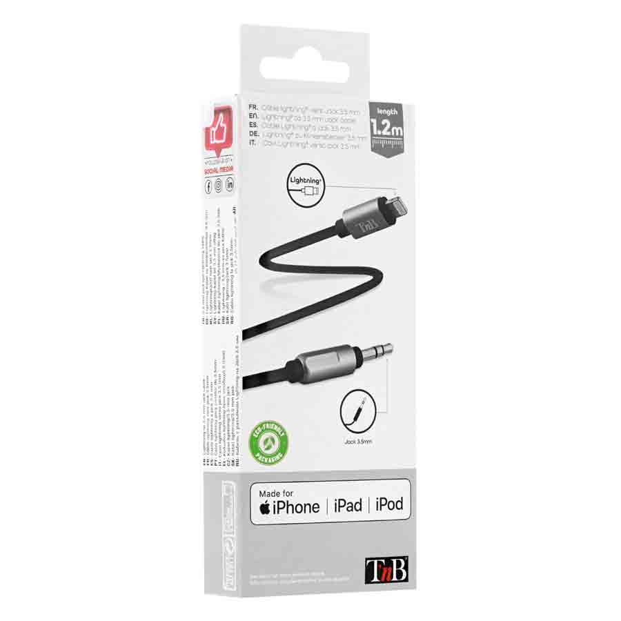 Lightning-Kabel mit 3,5 mm AUX-Klinke, von t'nb, 1 Stück - ATU