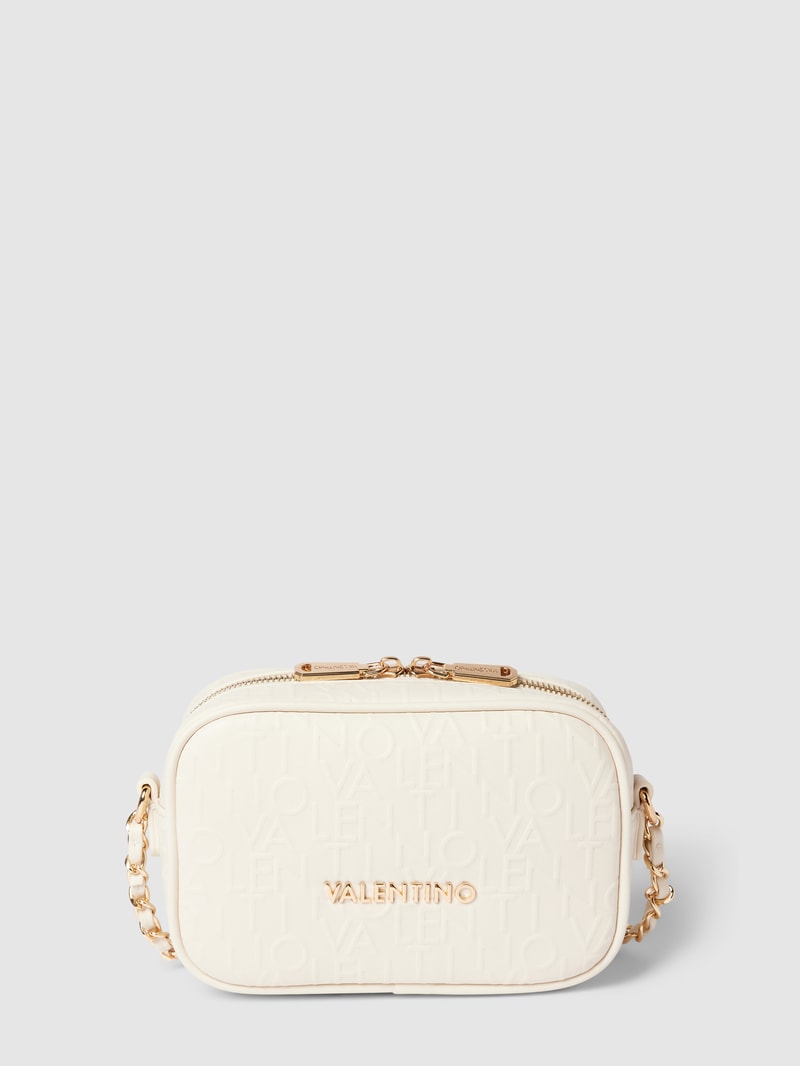 Handtasche mit Label-Prägung Modell 'RELAX' in ecru