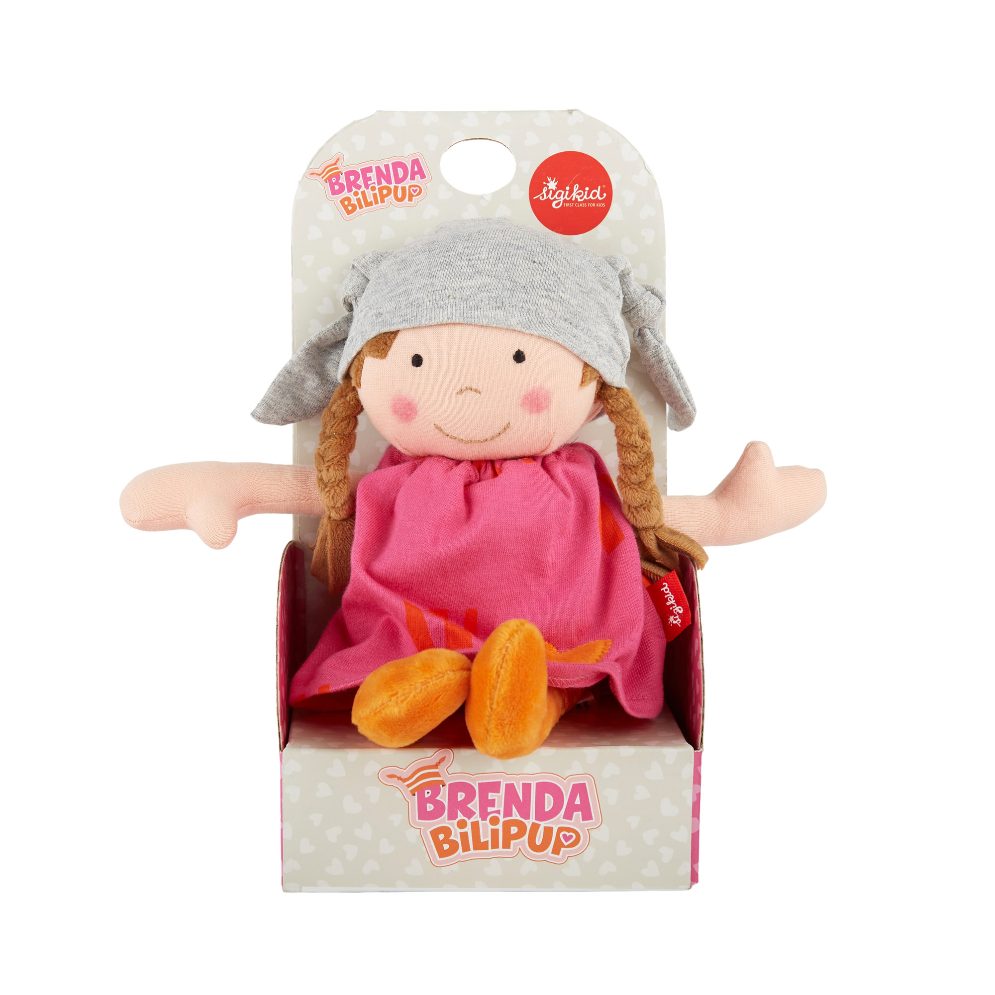 Stoffpuppe Brenda Bilipup, pink