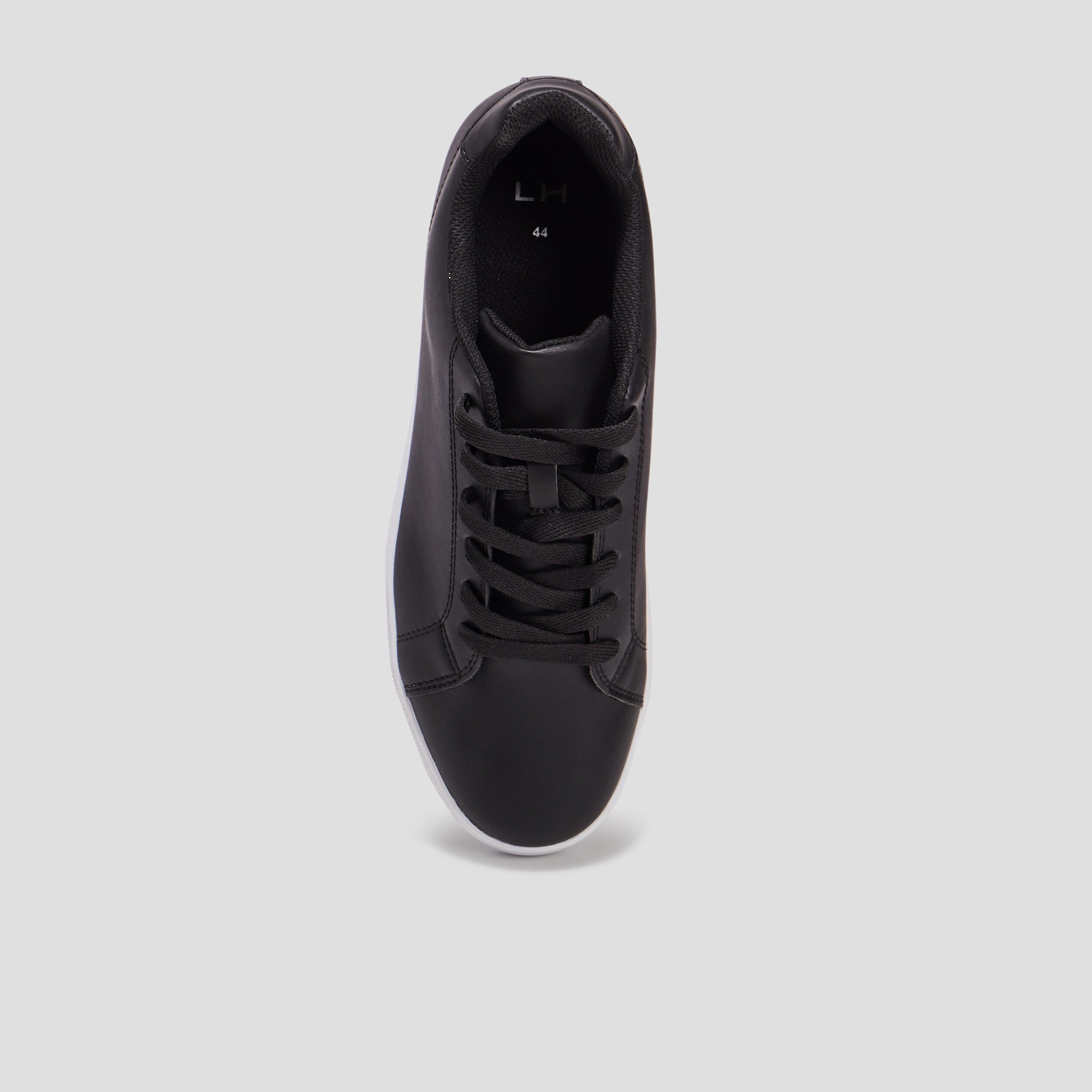 Baskets plates noir homme | La Halle