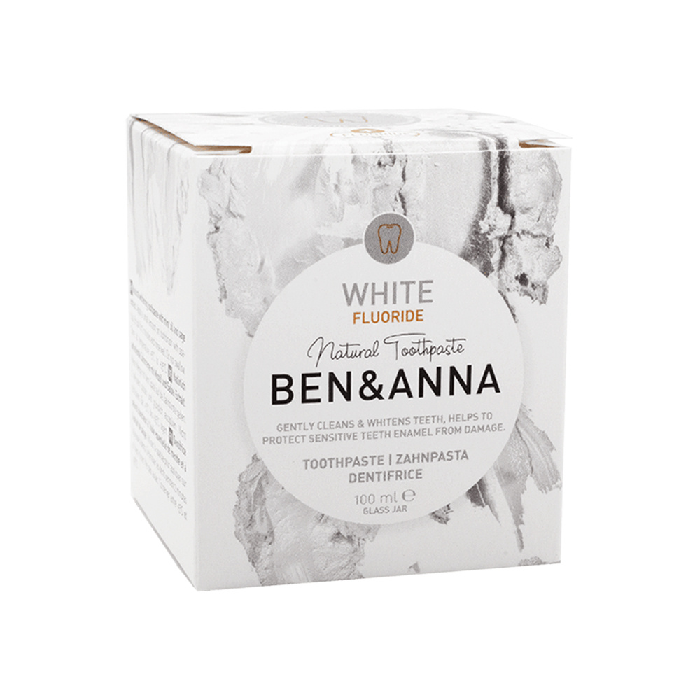ben & anna Blancheur White - Avec Fluor Dentifrice naturel en pot