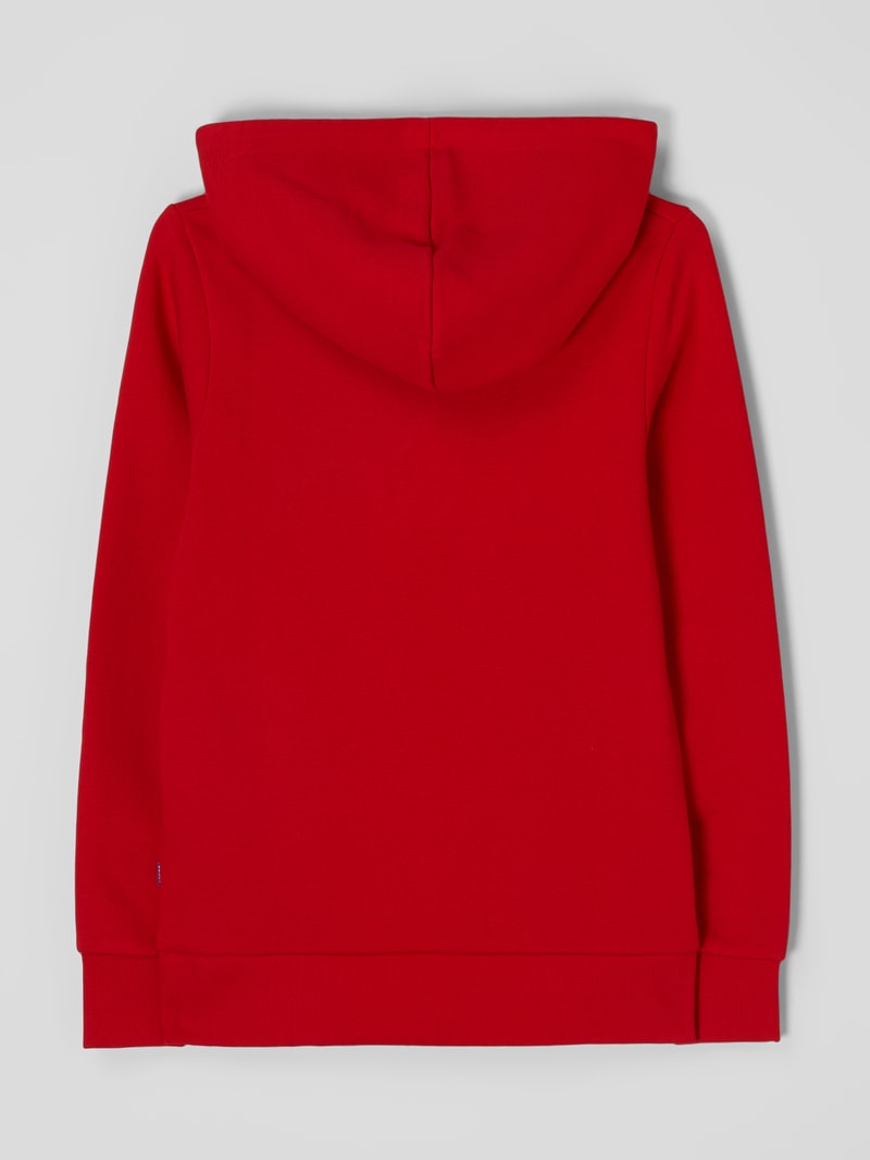 Hoodie mit Logo-Print in rot