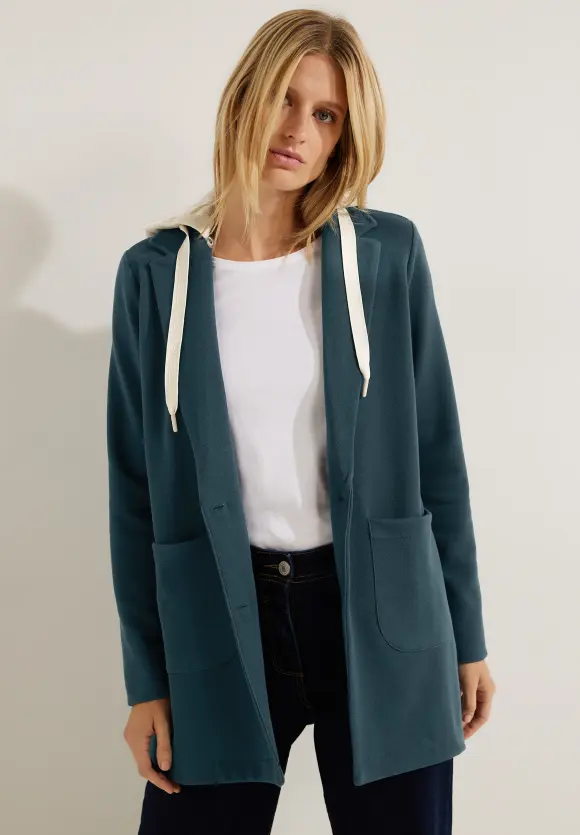 CECIL Doubleface Blazer mit Kapuze