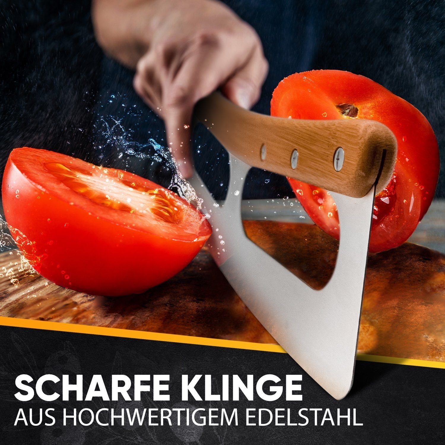 Sidorenko Pizzastein Backstein für Backofen & Gasgrill inkl. Pizzasschieber und Pizzamesser- 4er Set - Pizzastein rechteckig aus Cordierit für knusprigen Pizzaboden wie vom Italiener, Pizzaschieber, Rezeptbuch und Pizzamesser, (4-St)