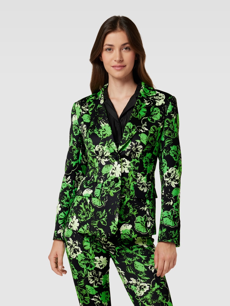 Blazer mit Allover-Muster in grün