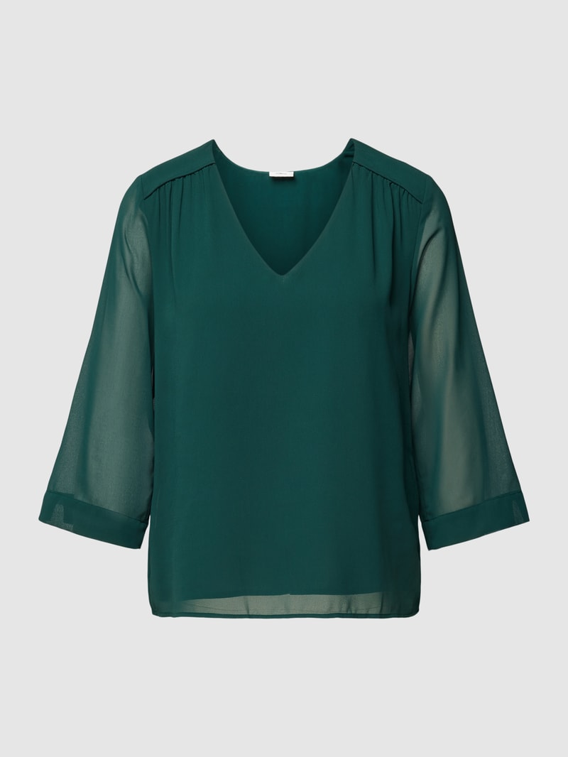 Bluse mit 3/4-Arm in bottle