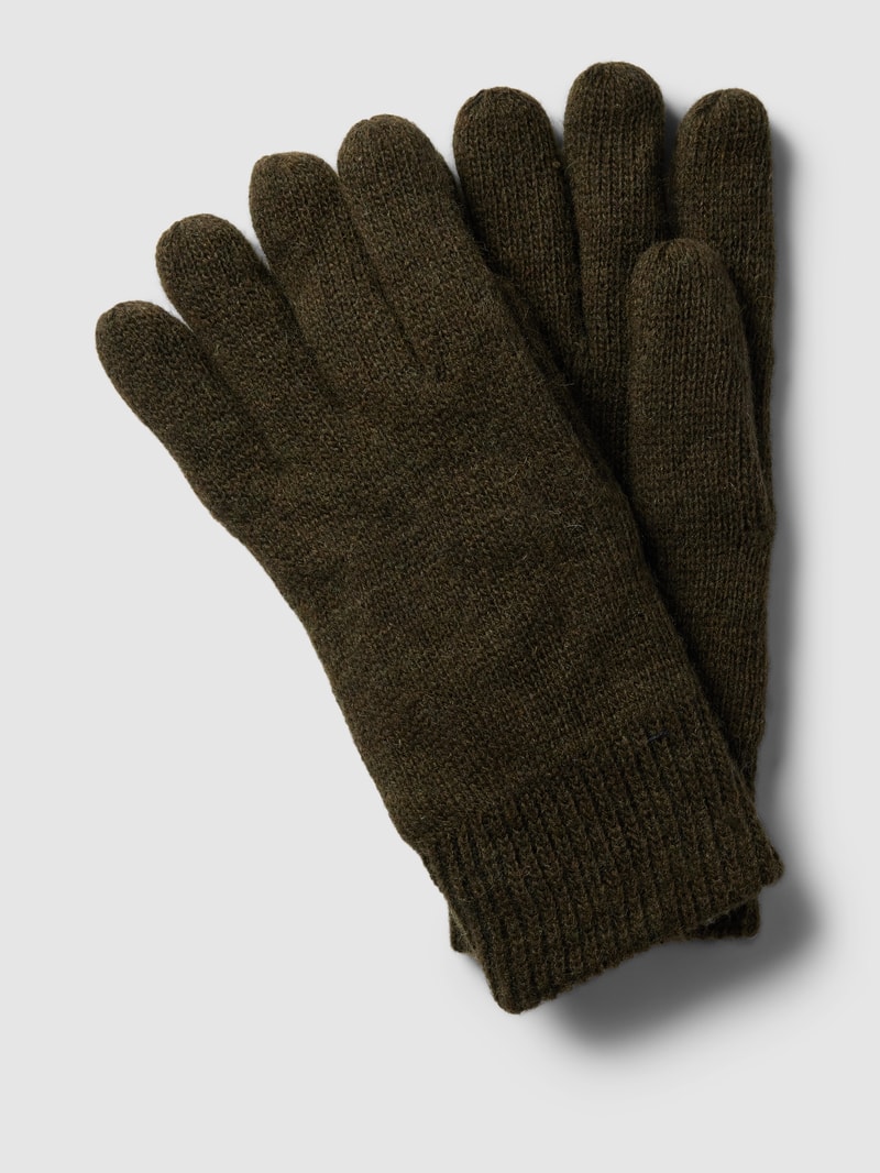 Handschuhe mit verstellbarem Riegel Modell 'Carlton' in dunkelgrün